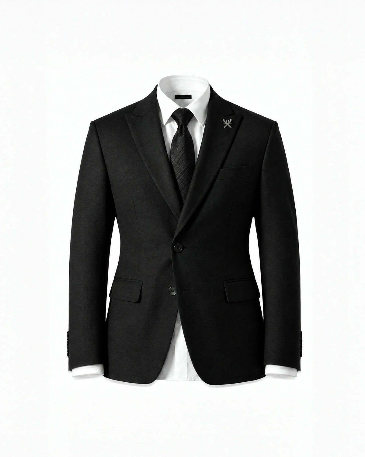 THE SAVILE SINGLE BREASTED SUIT (BLACK)