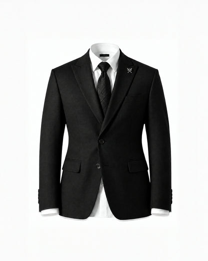 THE SAVILE SINGLE BREASTED SUIT (BLACK)