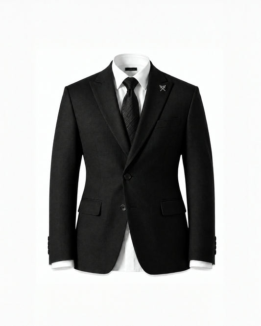 THE SAVILE SINGLE BREASTED SUIT (BLACK)