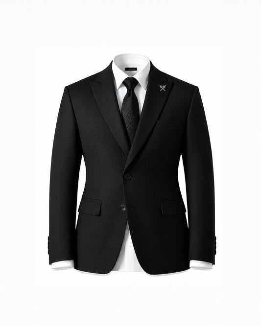 THE SAVILE SINGLE BREASTED SUIT (BLACK)