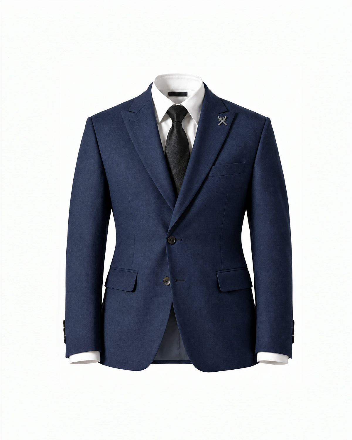 THE SAVILE SINGLE BREASTED SUIT (NAVY BLUE)