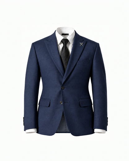 THE SAVILE SINGLE BREASTED SUIT (NAVY BLUE)