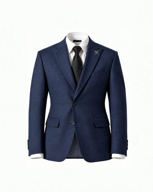 THE SAVILE SINGLE BREASTED SUIT (NAVY BLUE)