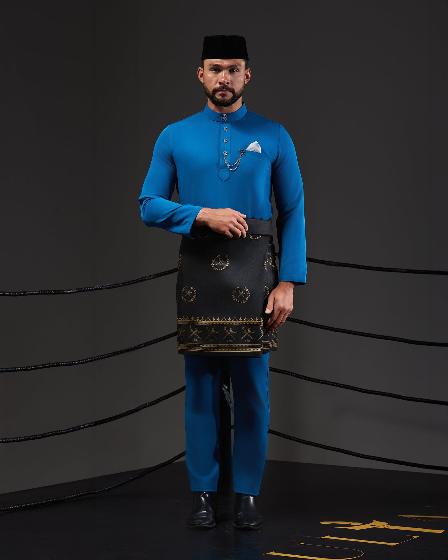 MINOR DEFECT SOULTAN BAJU MELAYU (TEAL BLUE)