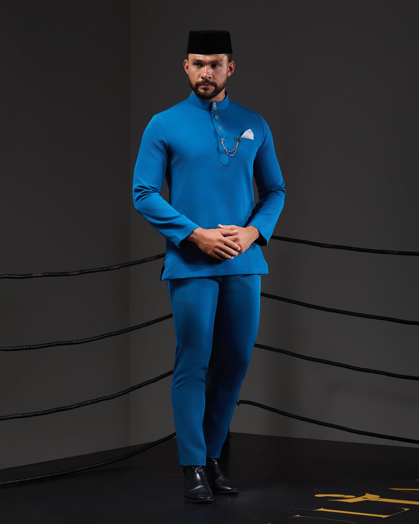 MINOR DEFECT SOULTAN BAJU MELAYU (TEAL BLUE)