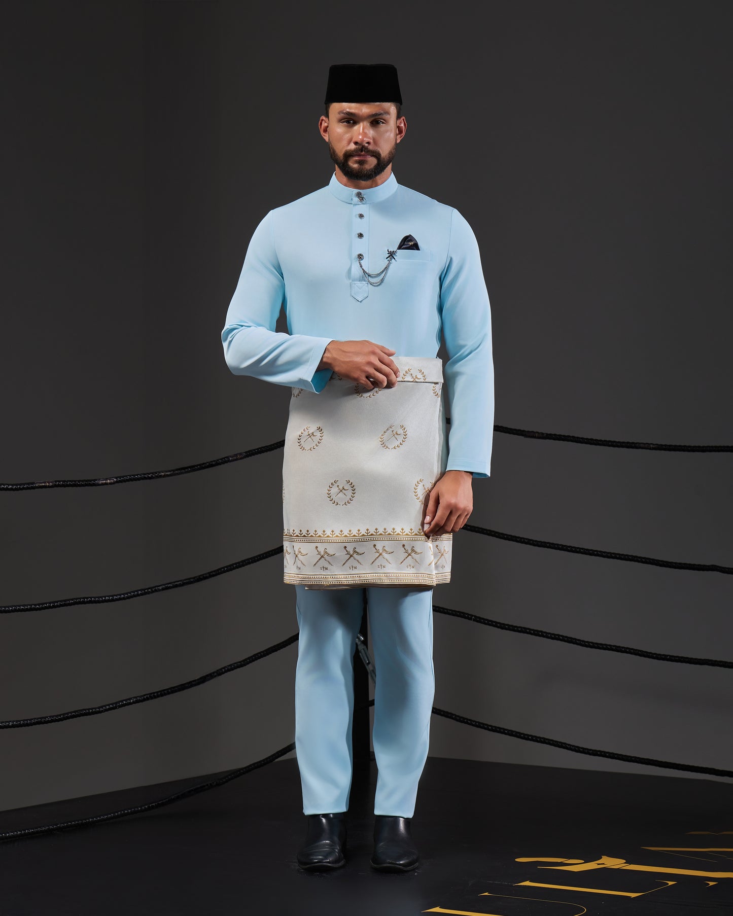 MINOR DEFECT SOULTAN BAJU MELAYU (AQUA BLUE)