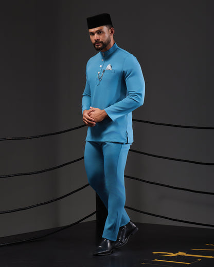 MINOR DEFECT SOULTAN BAJU MELAYU (DIAMOND TEAL BLUE)