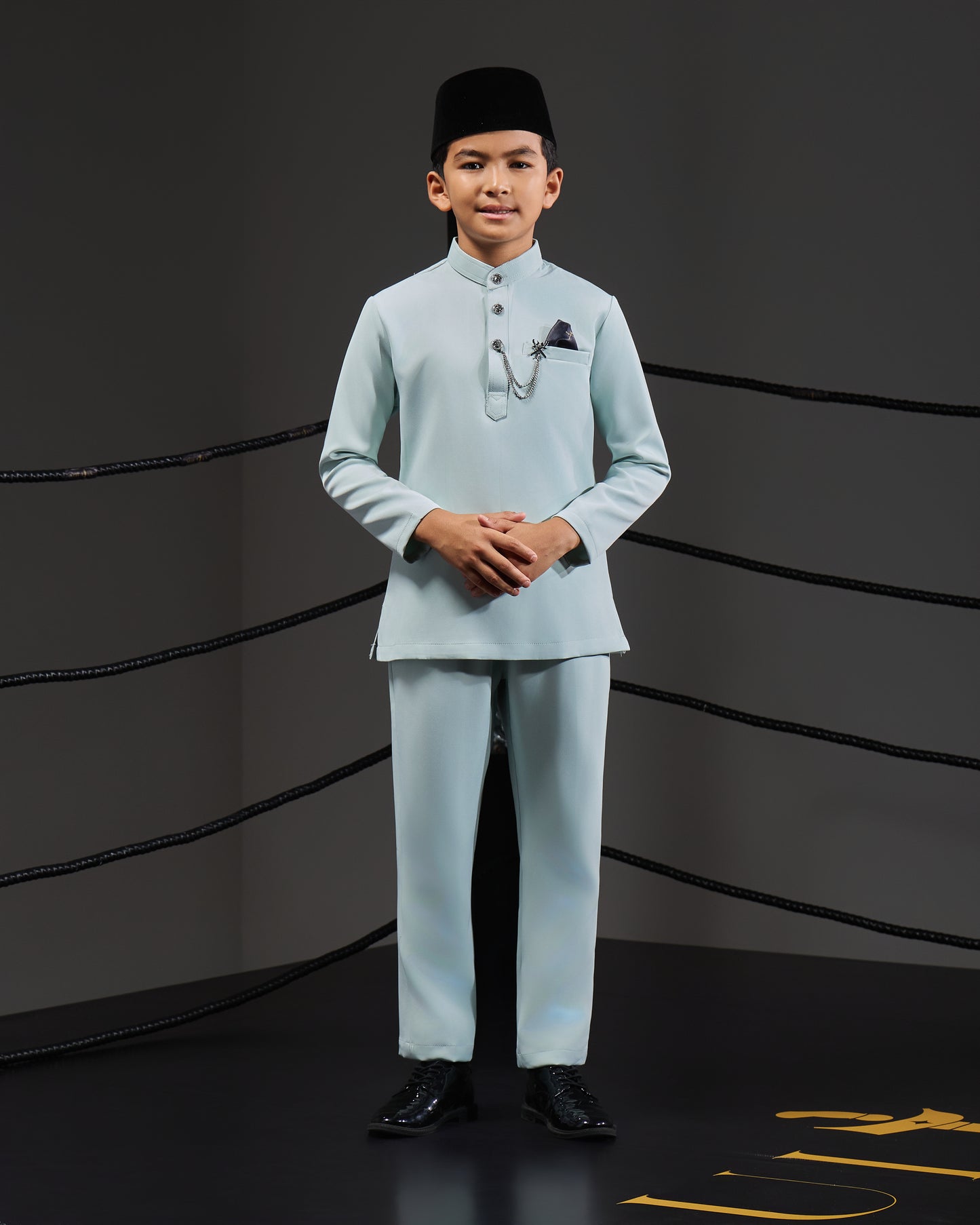 SOULTAN BAJU MELAYU FOR KIDS (MINT GREEN)