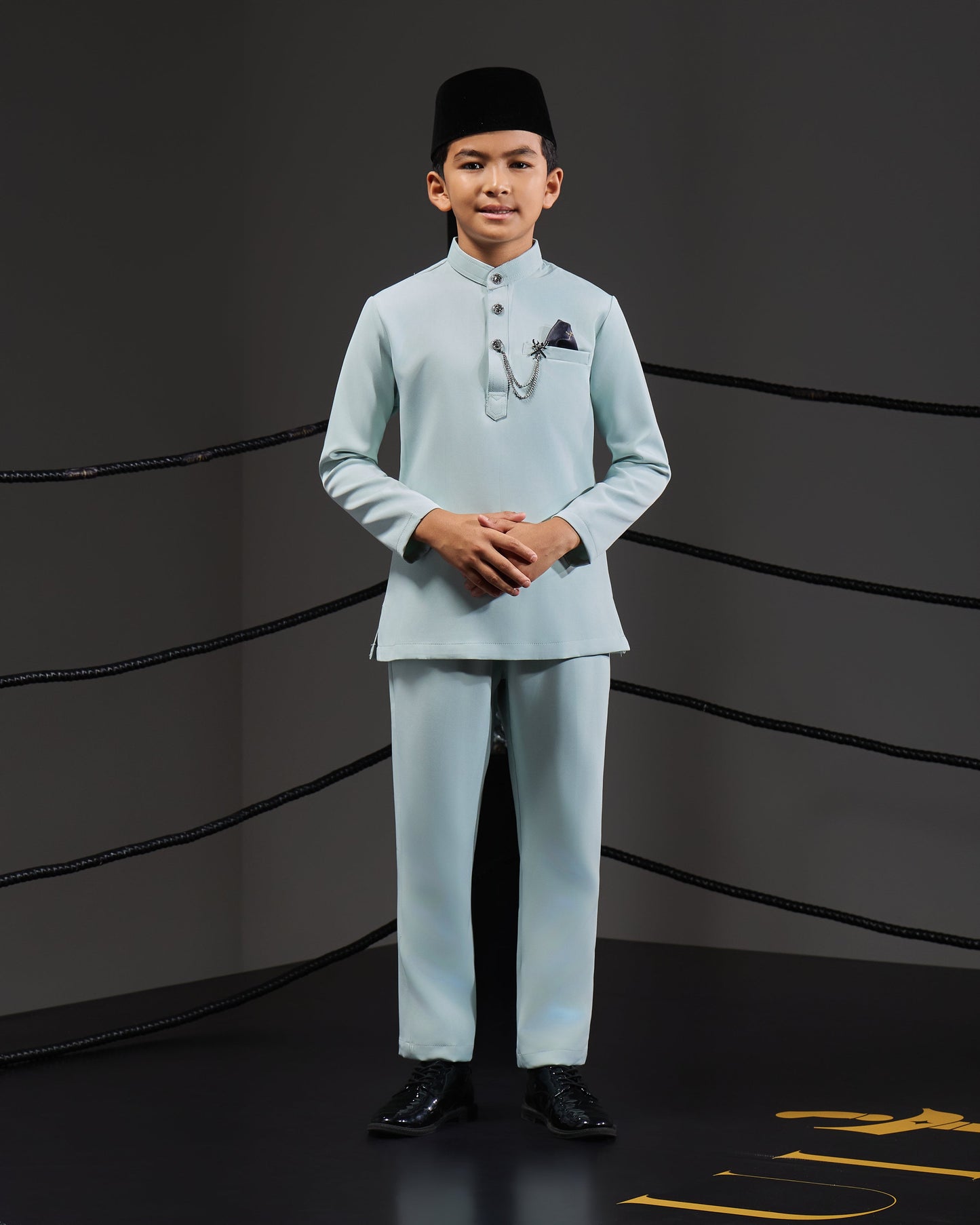 MINOR DEFECT SOULTAN BAJU MELAYU FOR KIDS (MINT GREEN)