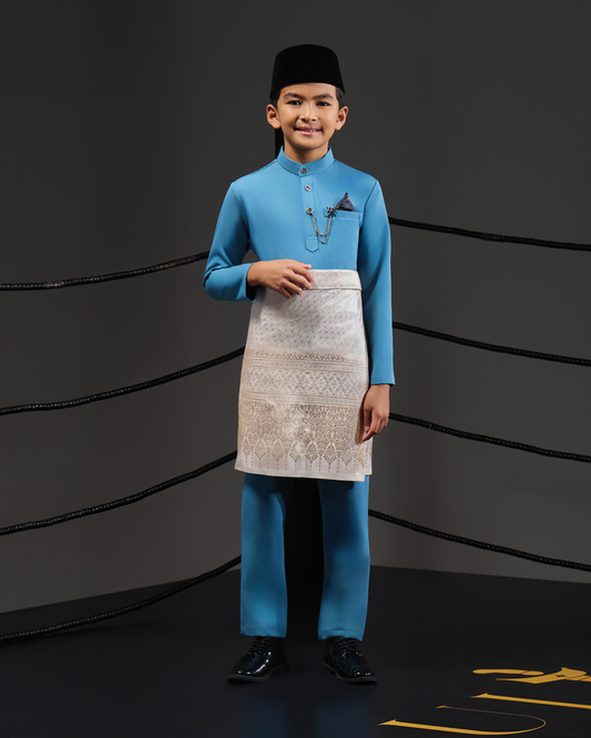 SOULTAN BAJU MELAYU FOR KIDS (DIAMOND TEAL BLUE)