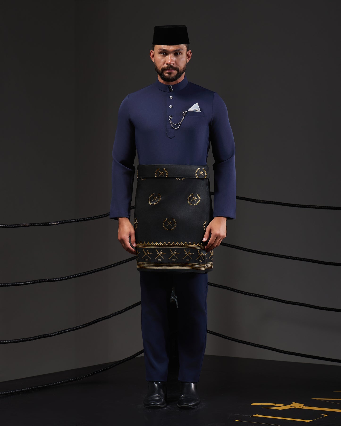 SOULTAN BAJU MELAYU (NAVY BLUE)