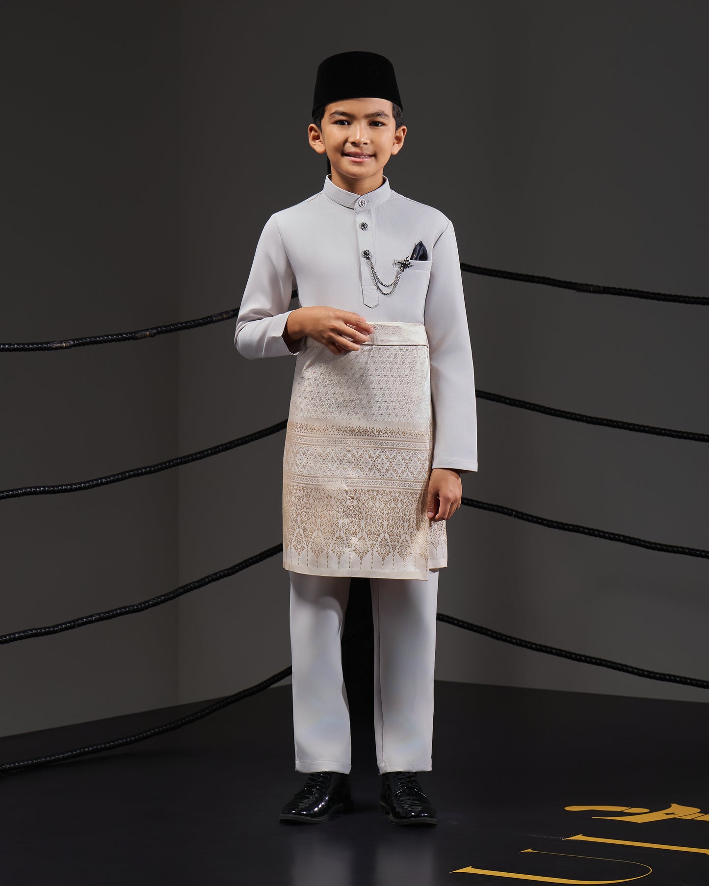 SOULTAN BAJU MELAYU FOR KIDS (GREY)