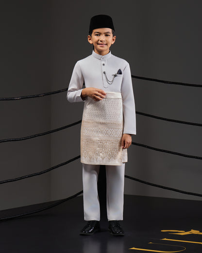 SOULTAN BAJU MELAYU FOR KIDS (GREY)