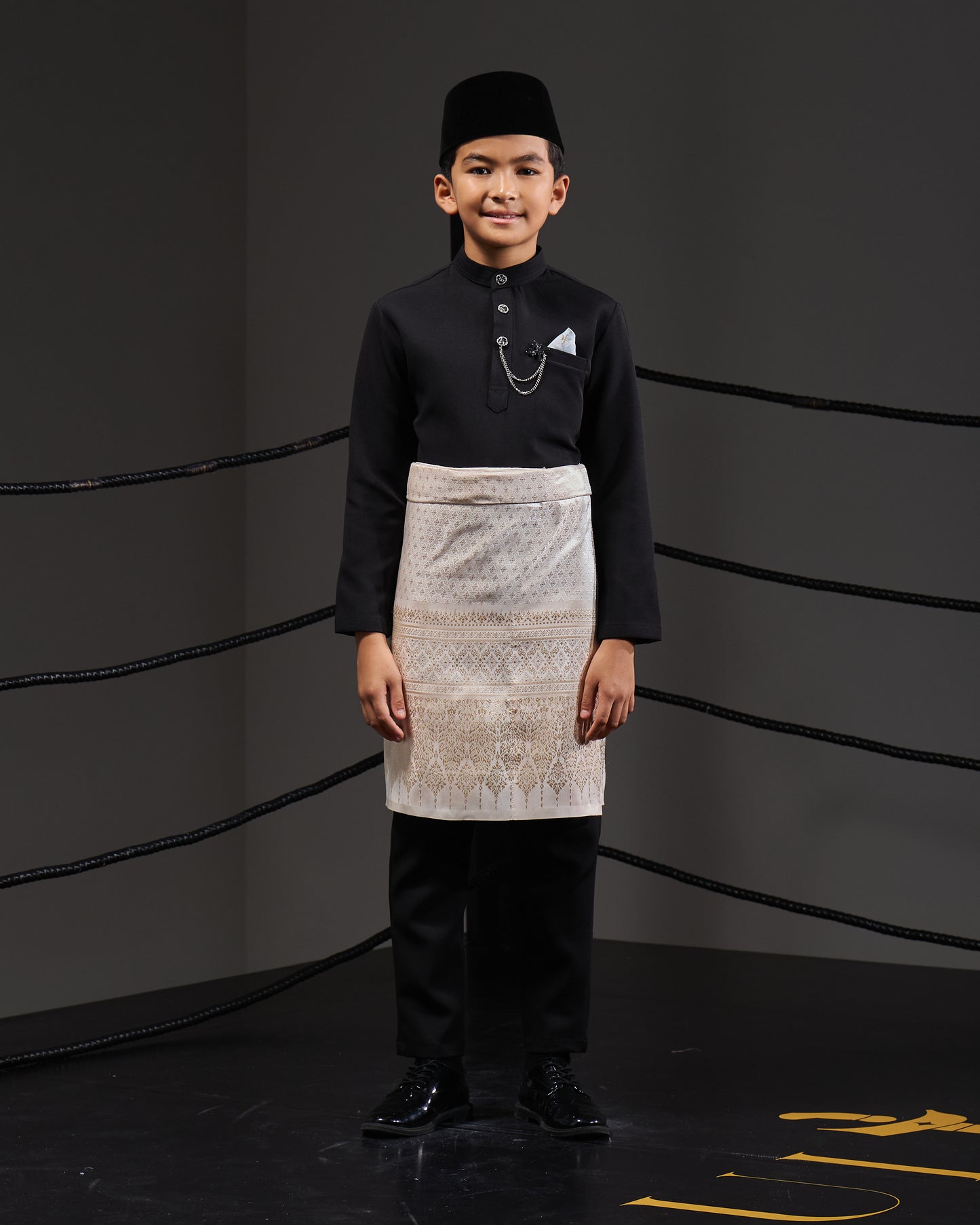 SOULTAN BAJU MELAYU FOR KIDS (BLACK)