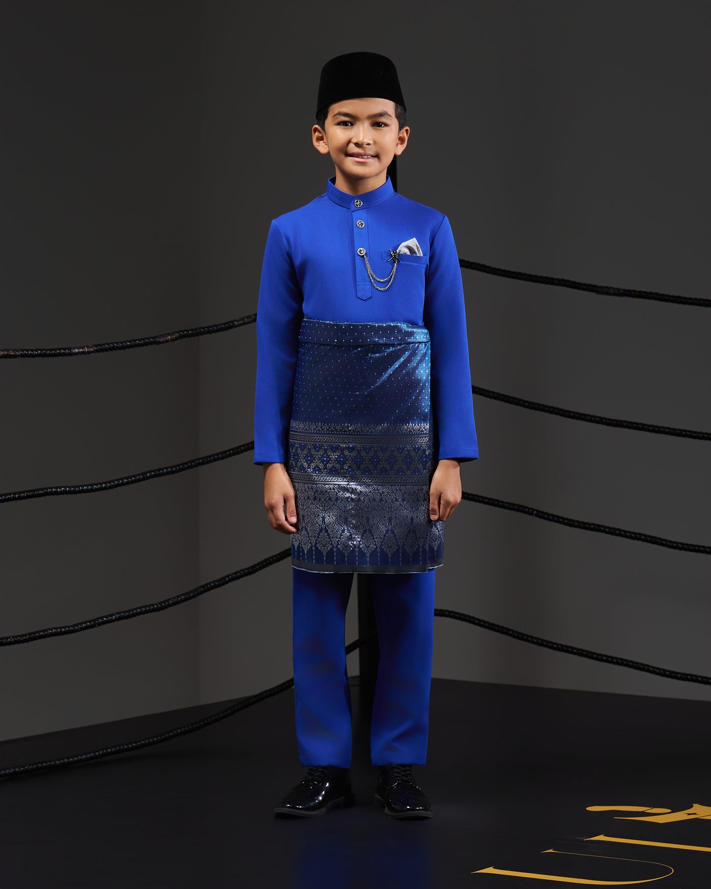 MINOR DEFECT SOULTAN BAJU MELAYU FOR KIDS (ROYAL BLUE)