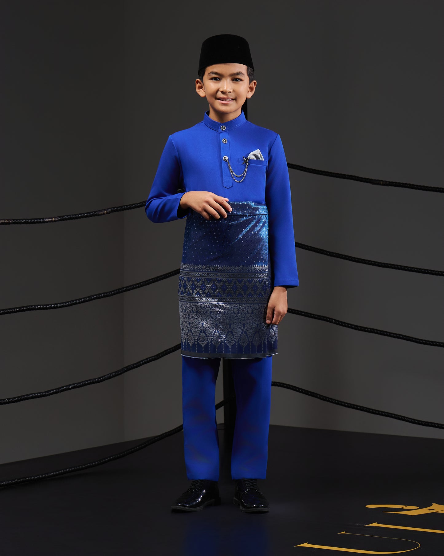 MINOR DEFECT SOULTAN BAJU MELAYU FOR KIDS (ROYAL BLUE)