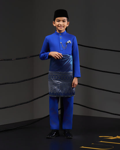 MINOR DEFECT SOULTAN BAJU MELAYU FOR KIDS (ROYAL BLUE)