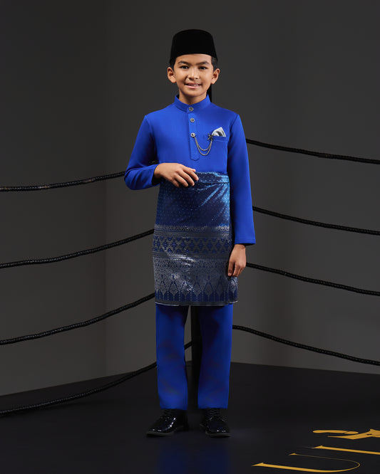 MINOR DEFECT SOULTAN BAJU MELAYU FOR KIDS (ROYAL BLUE)