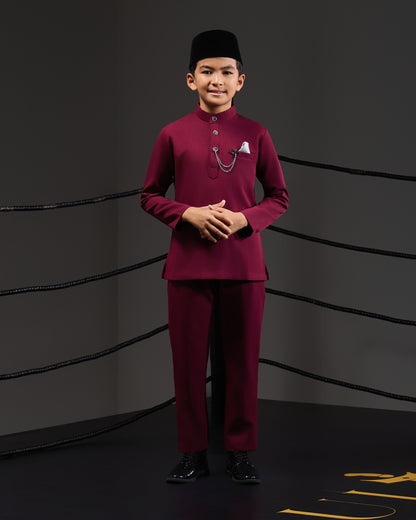SOULTAN BAJU MELAYU FOR KIDS (BURGUNDY)