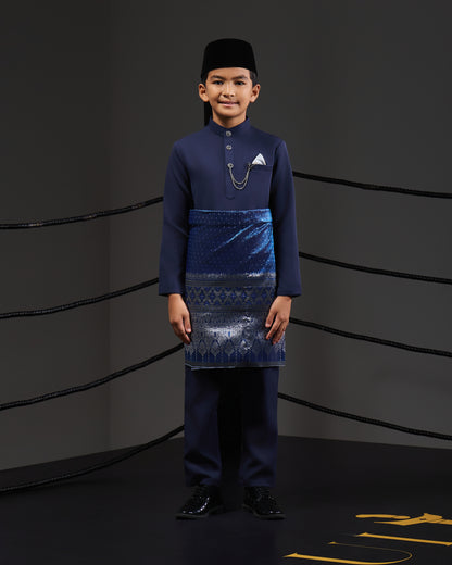 SOULTAN BAJU MELAYU FOR KIDS (NAVY BLUE)