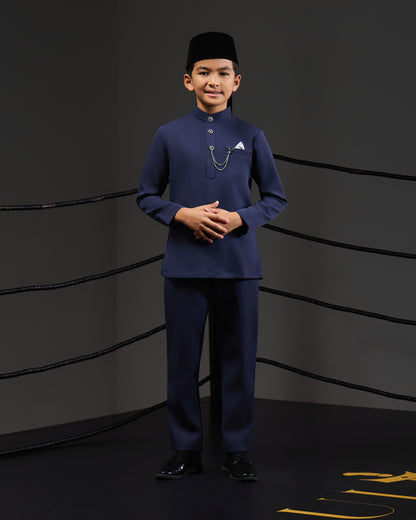 SOULTAN BAJU MELAYU FOR KIDS (NAVY BLUE)