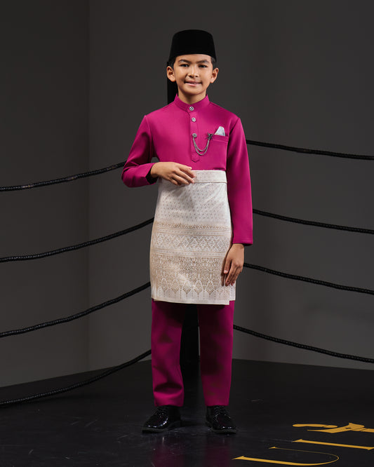 SOULTAN BAJU MELAYU FOR KIDS (DARK FUCHSIA)