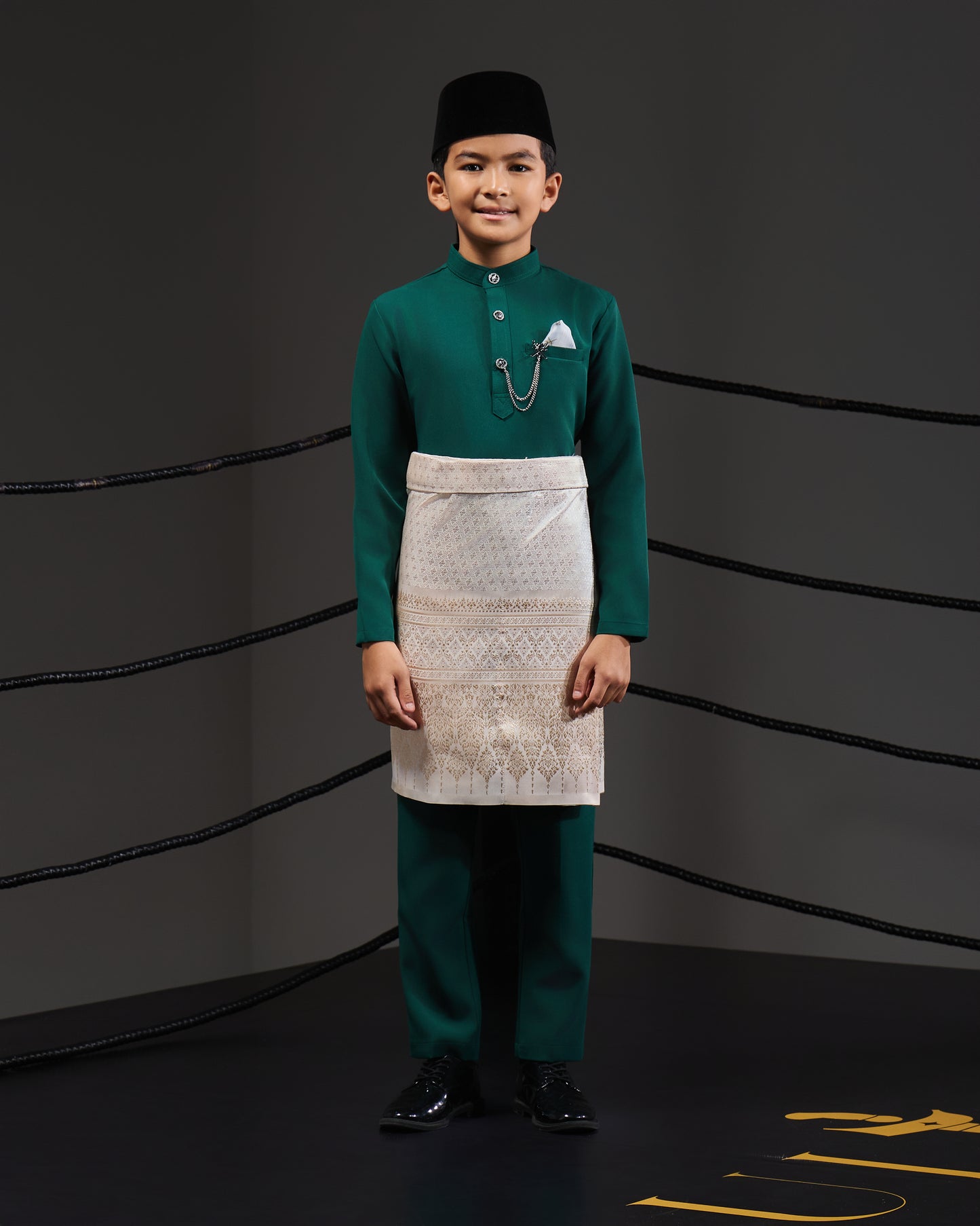 SOULTAN BAJU MELAYU FOR KIDS (EMERALD GREEN)