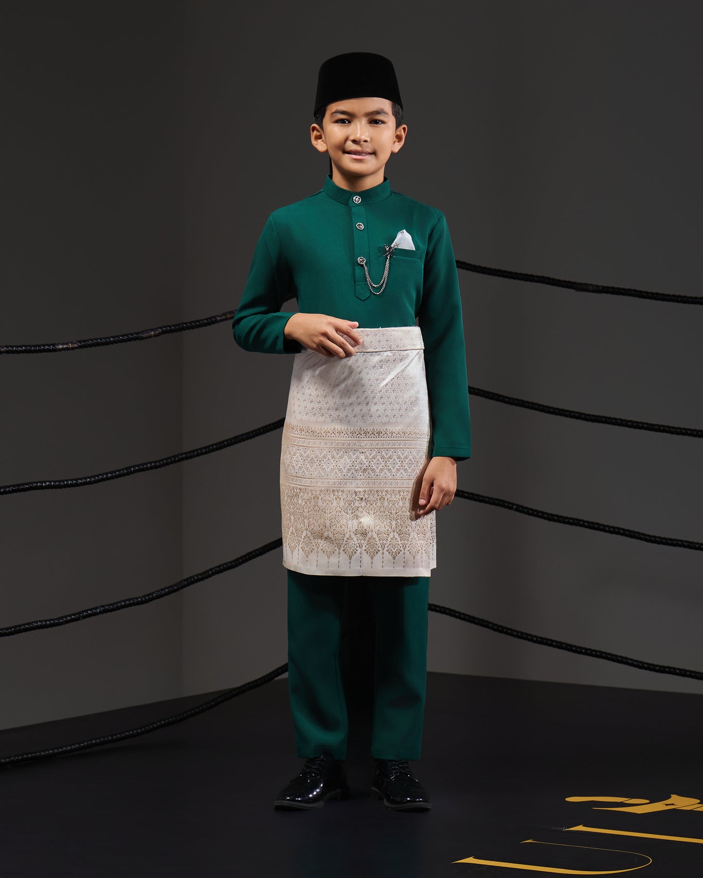 SOULTAN BAJU MELAYU FOR KIDS (EMERALD GREEN)