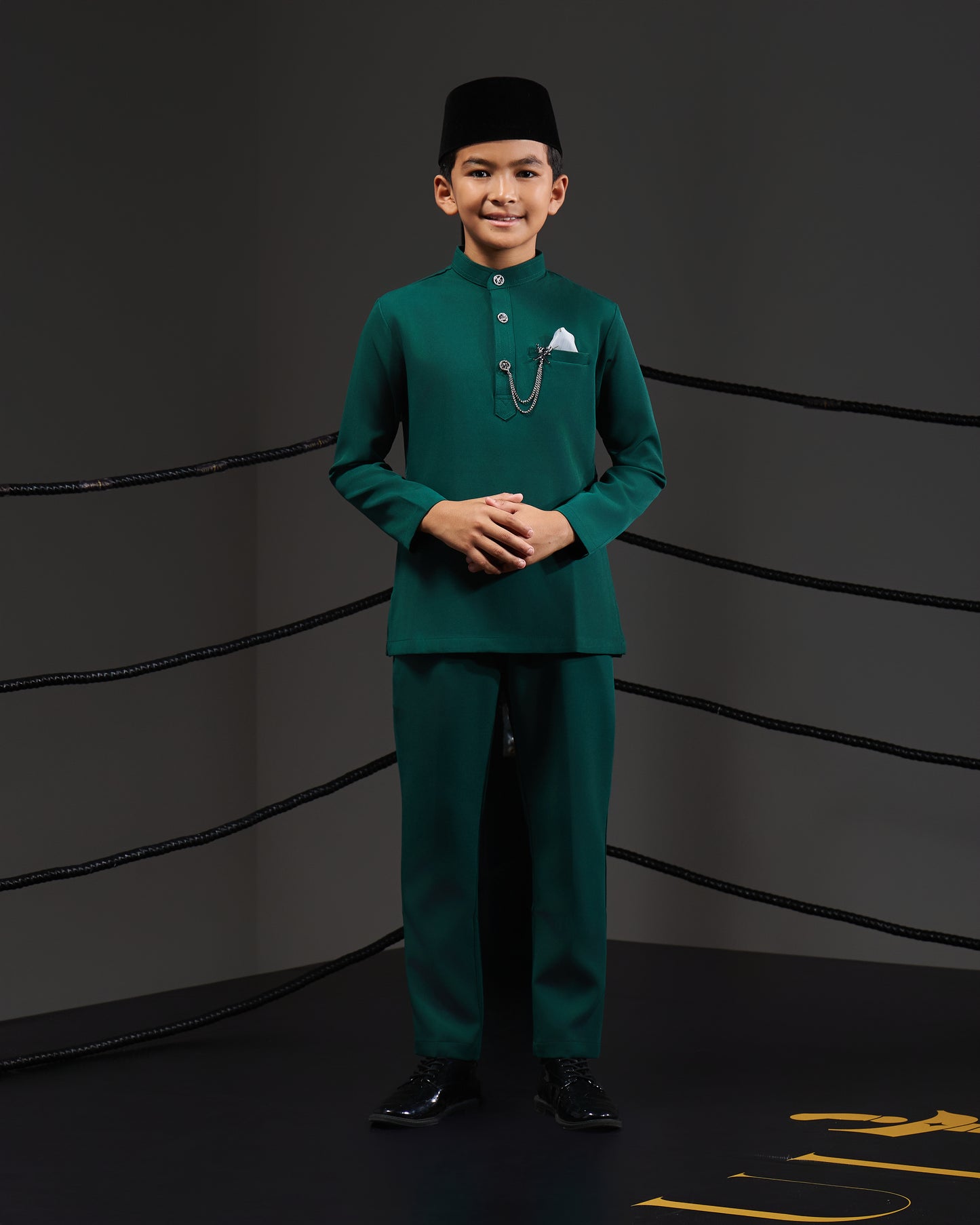 SOULTAN BAJU MELAYU FOR KIDS (EMERALD GREEN)