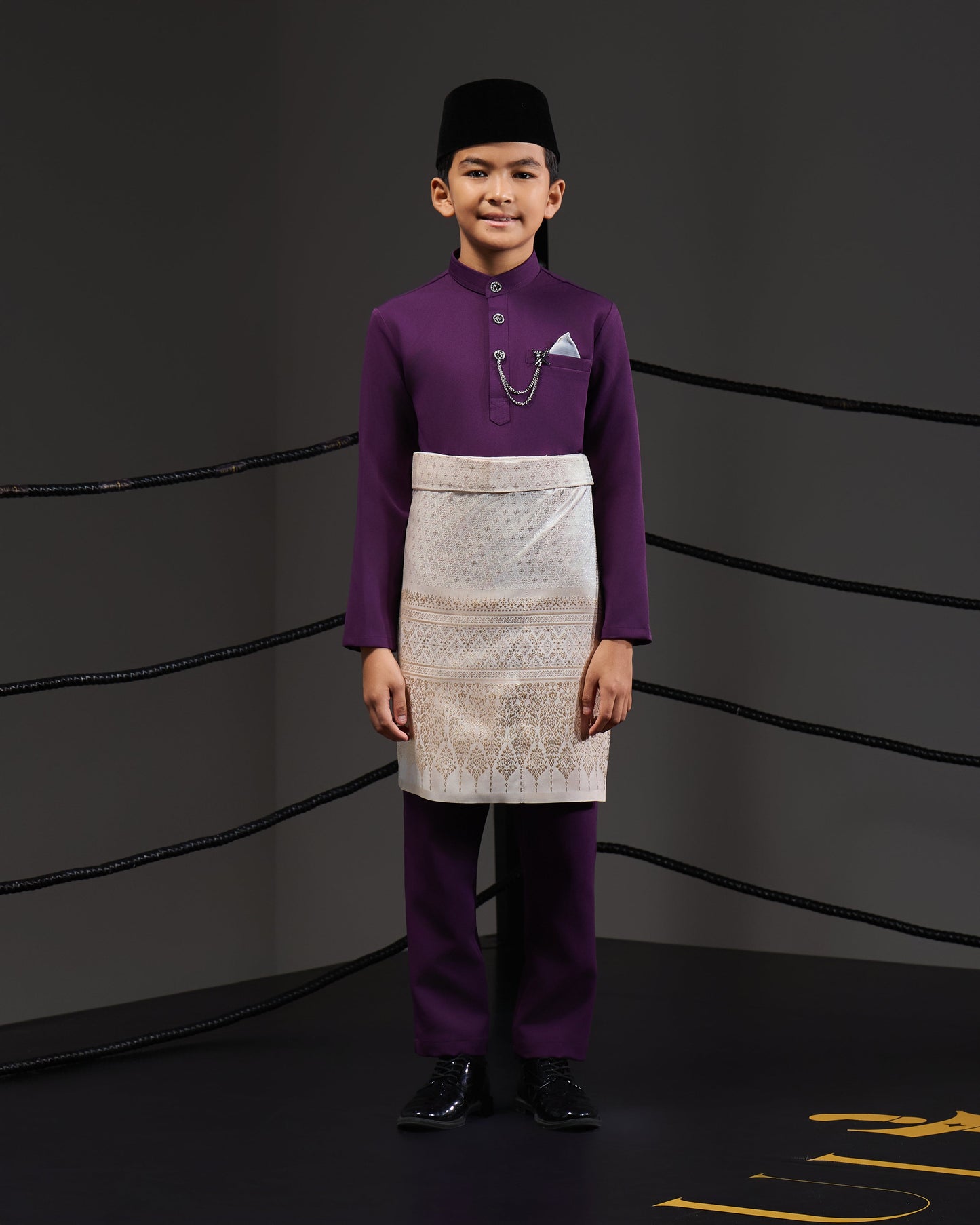 MINOR DEFECT SOULTAN BAJU MELAYU FOR KIDS (DARK PURPLE)