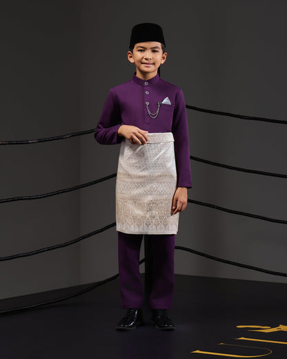 MINOR DEFECT SOULTAN BAJU MELAYU FOR KIDS (DARK PURPLE)