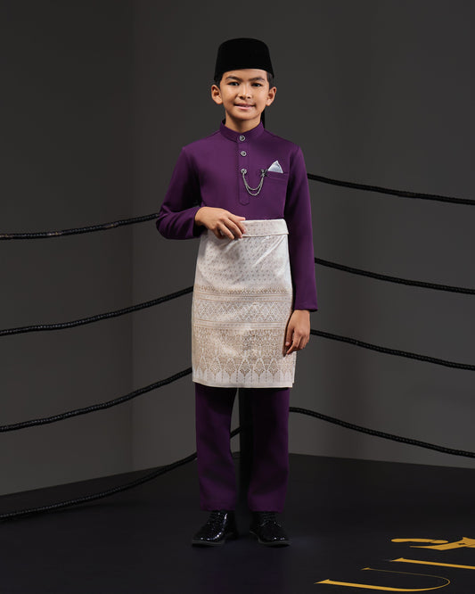 MINOR DEFECT SOULTAN BAJU MELAYU FOR KIDS (DARK PURPLE)