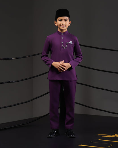 MINOR DEFECT SOULTAN BAJU MELAYU FOR KIDS (DARK PURPLE)