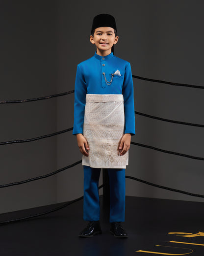 SOULTAN BAJU MELAYU FOR KIDS (TEAL BLUE)