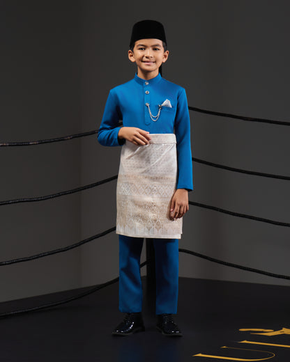SOULTAN BAJU MELAYU FOR KIDS (TEAL BLUE)