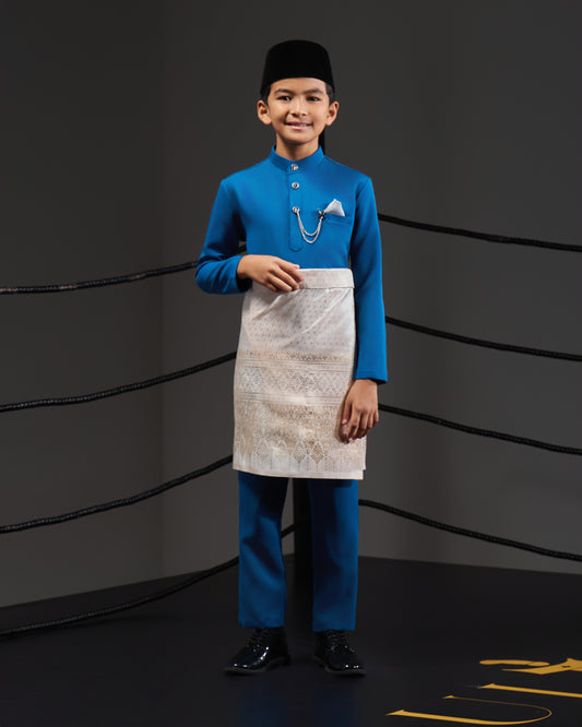 SOULTAN BAJU MELAYU FOR KIDS (TEAL BLUE)