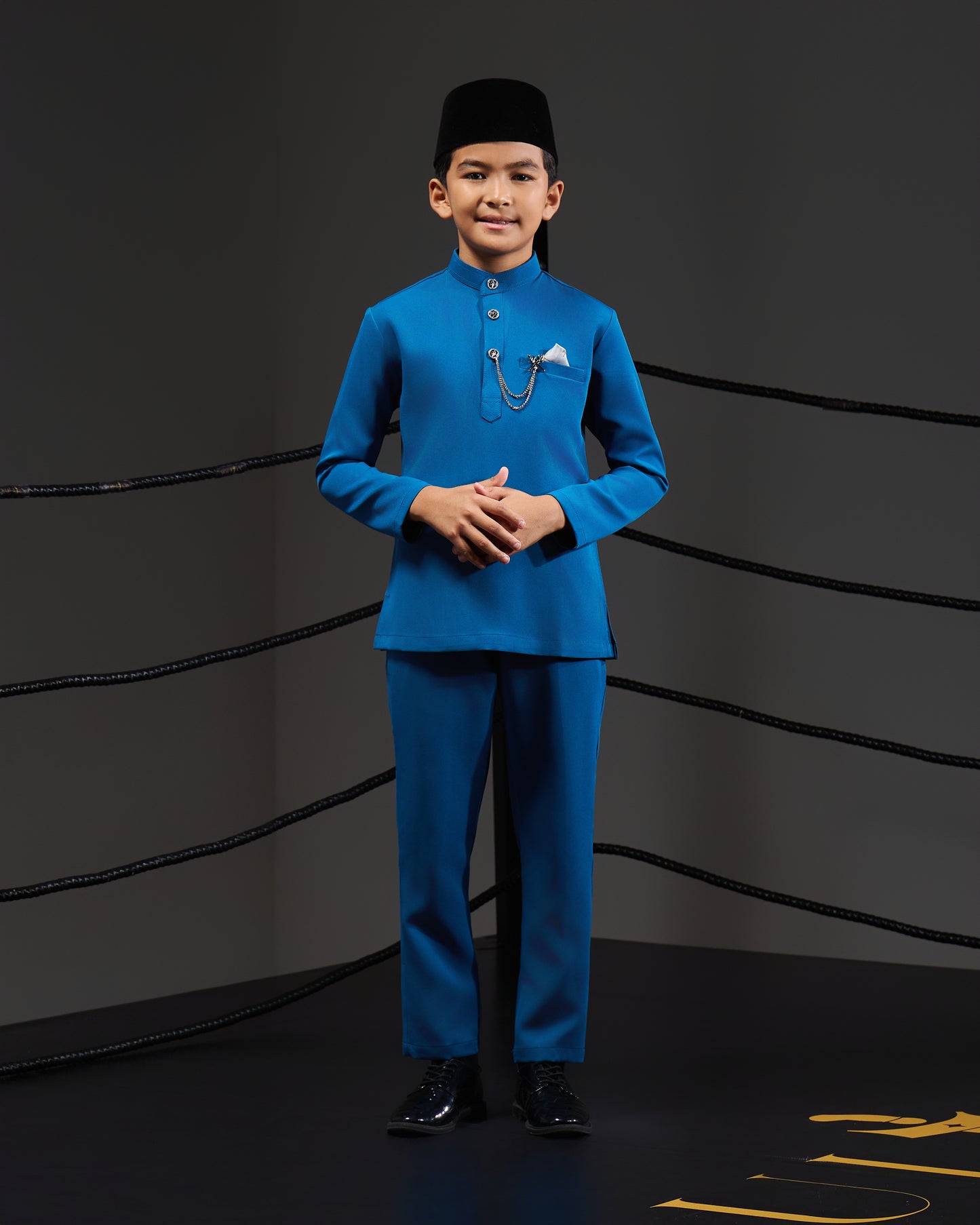 SOULTAN BAJU MELAYU FOR KIDS (TEAL BLUE)