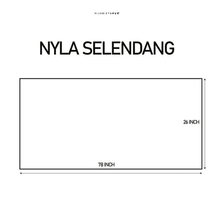 NYLA SELENDANG (TEAL BLUE)