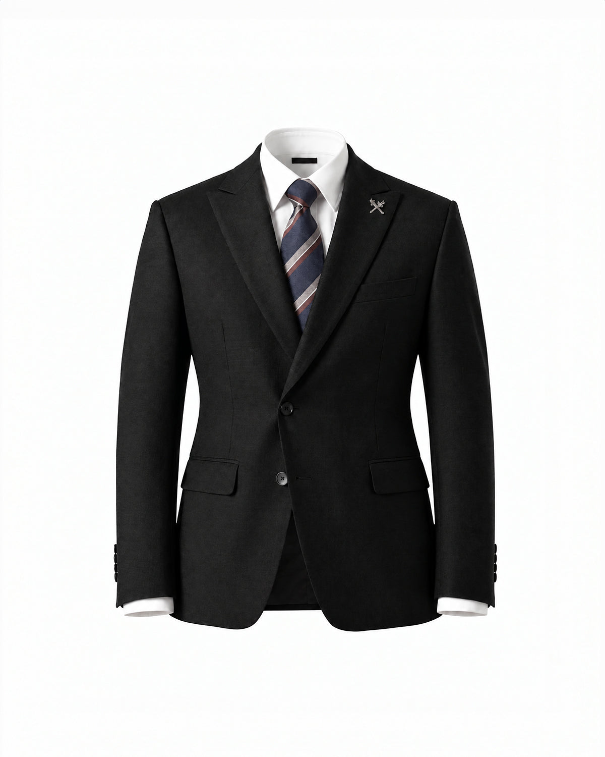THE SINCLAIR SINGLE BREASTED SUIT (BLACK)