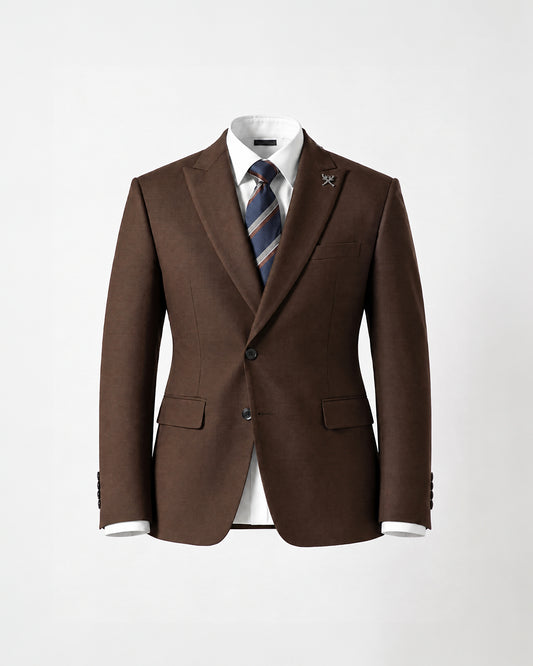 THE SINCLAIR SINGLE BREASTED SUIT (GOLDEN BROWN)