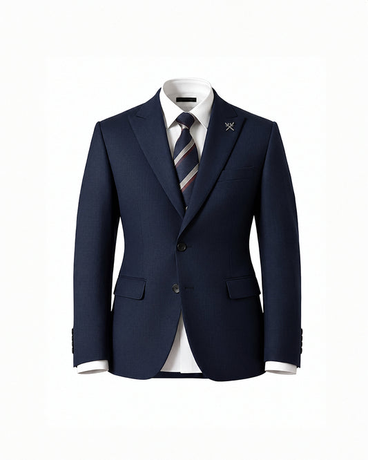 THE SINCLAIR SINGLE BREASTED SUIT (NAVY BLUE)