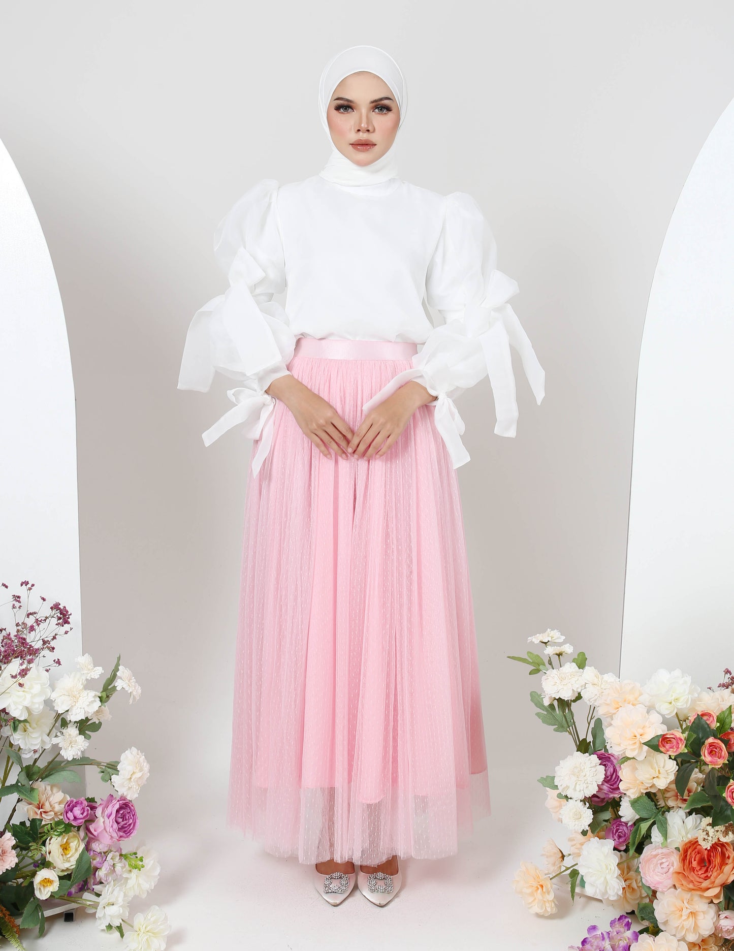 MINOR DEFECT TUTU DOT SKIRT (PINK)