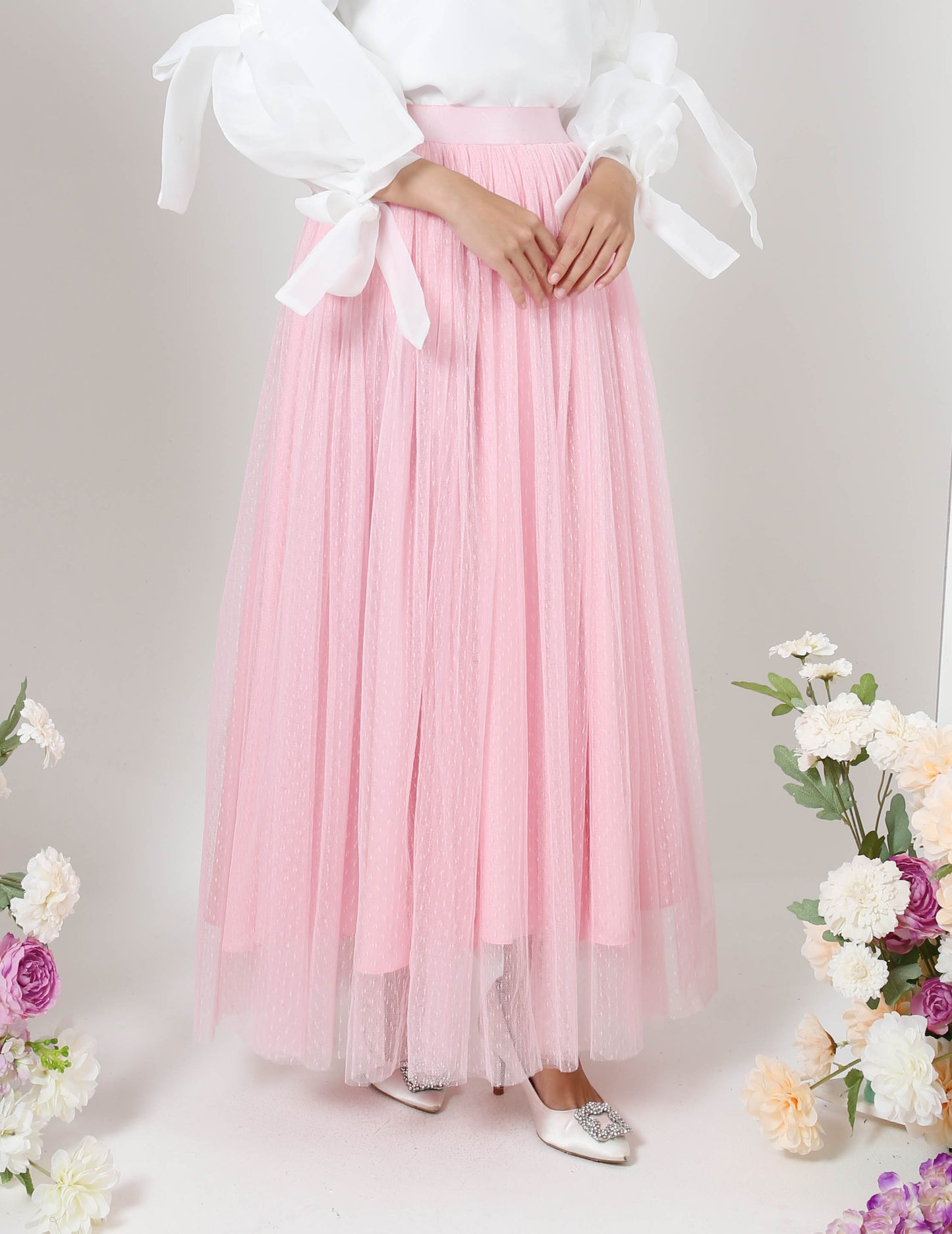 MINOR DEFECT TUTU DOT SKIRT (PINK)