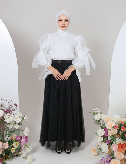 MINOR DEFECT TUTU PLEATED SKIRT (BLACK)