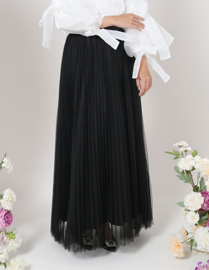 MINOR DEFECT TUTU PLEATED SKIRT (BLACK)