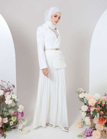 AMORA SUIT DRESS (OFF WHITE)