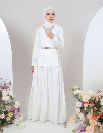 AMORA SUIT DRESS (OFF WHITE)