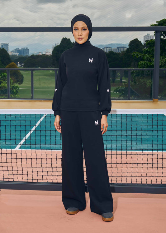 MAEVE JUMPER WIDE SET (BLACK)