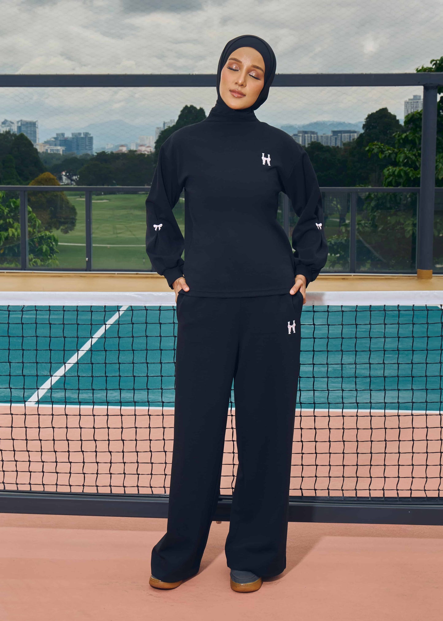 MINOR DEFECT MAEVE JUMPER WIDE SET (BLACK)