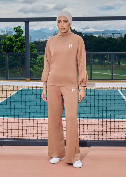 MAEVE JUMPER WIDE SET (BROWN)